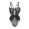 SUBBLIME - 954055 SEXY LACE BODYSUIT BLACK S-M
