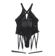 SUBBLIME - 954154 BODY WITH GARTER BELT BLACK L-XL