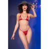 CHILIROSE - CR 4840 MICRO BIKINI ROSSO S-M