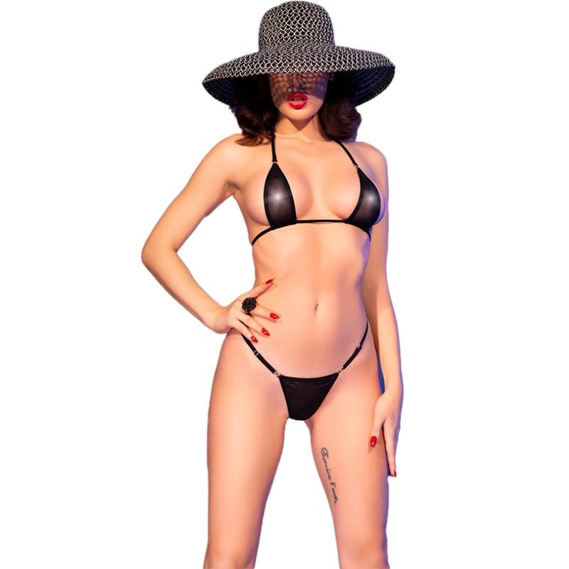 CHILIROSE - CR 4840 MICRO BIKINI NERO S-M