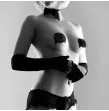 BIJOUX INDISCRETS - BURLESQUE SHINY NIPPLE COVERS WITH BOW BIJOUX INDISCRETS - BURLESQUE SHINY NIPPLE COVERS WITH BOW