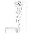 PASSION - WOMAN BS017 BODYSTOCKING SCHWARZ EINE GRÖSSE