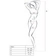 PASSION - WOMAN BS024 WHITE BODYSTOCKING ONE SIZE