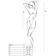 PASSION - WOMAN BS027 SCHWARZES KLEIDERBodystocking, Einheitsgröße PASSION - WOMAN BS027 SCHWARZES KLEIDERBodystocking, Einheitsgröße