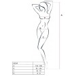 PASSION - WOMAN BS034 BODYSTOCKING BLACK ONE SIZE PASSION - WOMAN BS034 BODYSTOCKING BLACK ONE SIZE