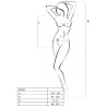 PASSION - FEMME BS035 BODYSTOCKING BLANC TAILLE UNIQUE