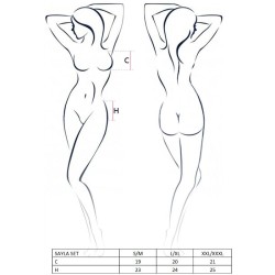 PASSION - SET DONNA SAYLA NERO TAGLIA S-M