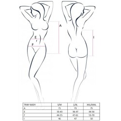 PASSION - FEMME TRIXY TEDDY NOIR TAILLE L/XL