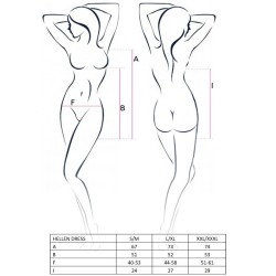 PASSION - WOMAN HELLEN KLEID UND TANGA GRÖSSE S-M