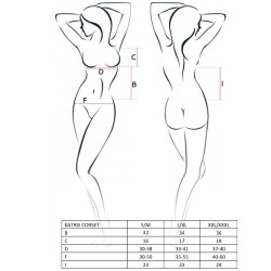 PASSION - WOMAN KATRISS BLACK CORSET SIZE S-M