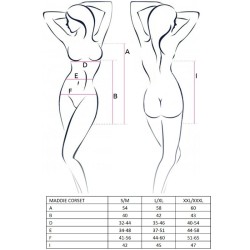 PASSION - WOMAN MADDIE BLACK CORSET SIZE S-M