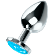 OHMAMA - PLUG ANALE CON CRISTALLO BLU L OHMAMA - PLUG ANALE CON CRISTALLO BLU L