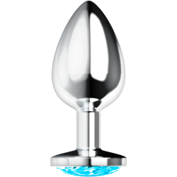OHMAMA - PLUG ANALE CON CRISTALLO BLU L