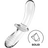 SATISFYER - DOUBLE CRYSTAL DILDO TRANSPARENT