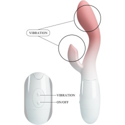 PRETTY LOVE - VIBRATEUR POINT G LUMINEUX STIMULATEUR DE CLITORIS 30 VIBRATIONS ROSE