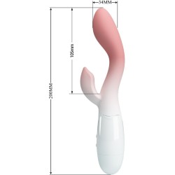 PRETTY LOVE - VIBRATORE PUNTO G LUMINOSO STIMOLATORE CLITORIDEO 30 VIBRAZIONI ROSA