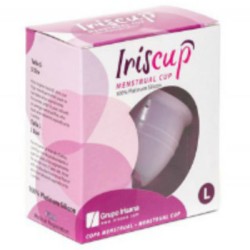 IRISCUP - LARGE PINK MONTH CUP FREE STERILIZER BAG