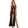 SUBBLIME - DRESSES DRESS-TOP AND THONG SET BLACK S-M