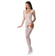 PASSION - WOMAN BS062 WHITE BODYSTOCKING ONE SIZE PASSION - WOMAN BS062 WHITE BODYSTOCKING ONE SIZE