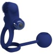 PRETTY LOVE - REMINGTON DOUBLE VIBRATING RING WITH PLUG BLUE PRETTY LOVE - REMINGTON DOUBLE VIBRATING RING WITH PLUG BLUE