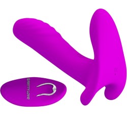 PRETTY LOVE - MASAJEADOR and VIBRADOR 12 VIBRACIONES CONTROL REMOTO MORADO