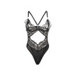 SUBBLIME - 955229 BODY TRASPARENTE CON PIZZO CAVATO NERO L-XL SUBBLIME - 955229 BODY TRASPARENTE CON PIZZO CAVATO NERO L-XL