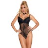 SUBBLIME - 955618 SPITZEN-BODYSUIT MIT UNTERTEILVERSCHLUSS SCHWARZ S-M