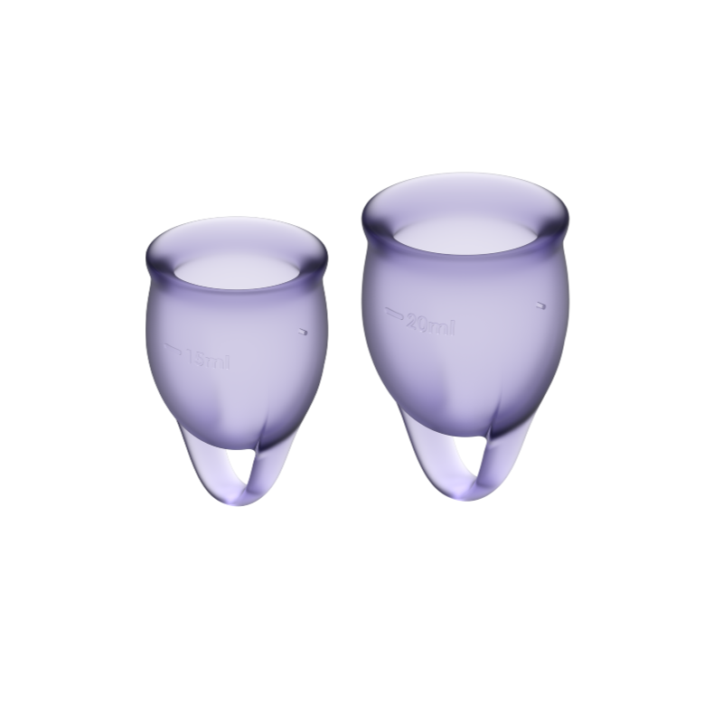 SATISFYER - FEEL CONFIDENT MENSTRUAL CUP LILA 15 20 ML SATISFYER - FEEL CONFIDENT MENSTRUAL CUP LILA 15 20 ML