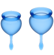 SATISFYER - FEEL GOOD MENSTRUAL CUP DARK BLUE 15 20 ML SATISFYER - FEEL GOOD MENSTRUAL CUP DARK BLUE 15 20 ML