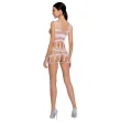 PASSION - FEMME BS089 BODYSTOCKING BLANC TAILLE UNIQUE