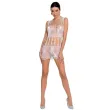 PASSION - WOMAN BS090 WHITE BODYSTOCKING ONE SIZE PASSION - WOMAN BS090 WHITE BODYSTOCKING ONE SIZE
