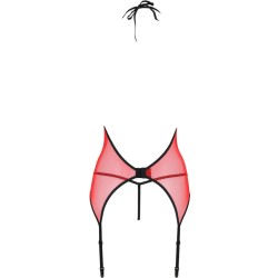 PASSION - PEONIA CORSET EROTIC LINE RED S-M