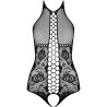 PASSION - BS094 BLACK BODYSTOCKING ONE SIZE