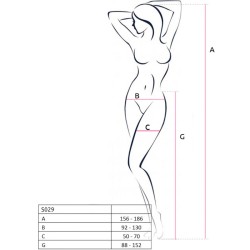 PASSION - S029 SCHWARZE STRUMPFSTRUMPFHOSE, EINE GRÖSSE