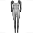 LEG AVENUE - BODYSTOCKING MANICA LUNGA NERO LEG AVENUE - BODYSTOCKING MANICA LUNGA NERO