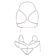 LEG AVENUE - BRA WRISTBANDS and PEARL THONG SET LEG AVENUE - BRA WRISTBANDS and PEARL THONG SET