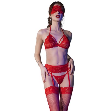 CHILIROSE - CR 4467 SET QUATTRO PEZZI ROSSO S-M