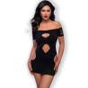CHILIROSE - ROBE CR 4671 NOIR S-M