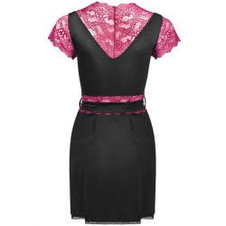 LIVCO CORSETTI FASHION - ROBE DE CHAMBRE CULOTTE KUMIKO LC 90428 NOIR S-M