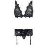 LIVCO CORSETTI FASHION - BELITA LC 90231 REGGISENO + SLIP + REGGISENO NERO L/XL