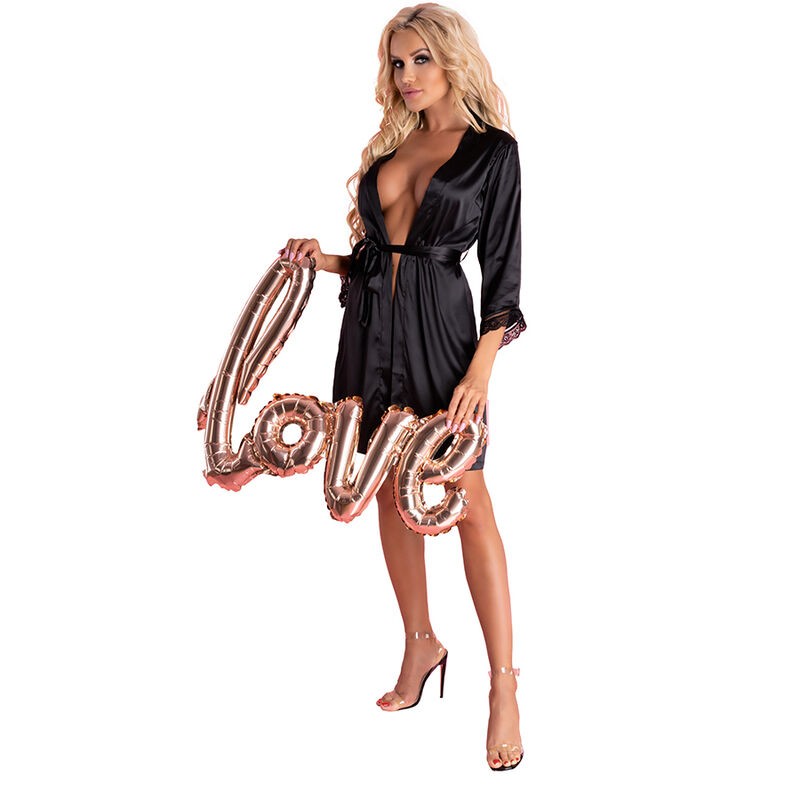 LIVCO CORSETTI FASHION - ARILADYEN LC 90568 VESTAGLIA PANTY NERO