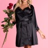LIVCO CORSETTI FASHION - ARILADYEN LC 90568 DRESSING GOWN PANTY BLACK