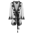 LIVCO CORSETTI FASHION - ROBE DE CHAMBRE + CULOTTE HERINA LC XG056 NOIR TAILLE UNIQUE LIVCO CORSETTI FASHION - ROBE DE CHAMBRE + CULOTTE HERINA LC XG056 NOIR TAILLE UNIQUE