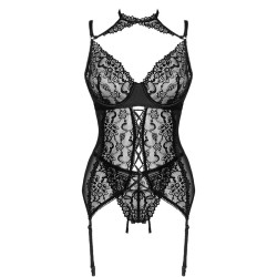 LIVCO CORSETTI FASHION - COLLEZIONE GIELLANDRA FOR THE SENSES CORSETTO PANTY NERO