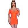 CHILIROSE - CR 4704 VESTIDO NARANJA S-M