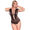 CHILIROSE - CR 4383 BODYSUIT MIT SCHRITTFREIEN OBERTEIL ROT S-L