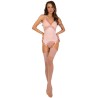 LIVCO CORSETTI FASHION - PERSINNE PEACH SET CORSET PANTY MEDIAS S-M