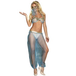 SUBBLIME - SET DI LINGERIE BLU STILE INDIA S-M