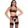 CHILIROSE - CR 4693 SET QUATTRO PEZZI ROSSO-NERO S