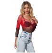 SUBBLIME - 952259 ROBE RÉSILLE ÉLASTIQUE MANCHES LONGUES DÉGRADÉ ROUGE ET NOIR TAILLE UNIQUE SUBBLIME - 952259 ROBE RÉSILLE ÉLASTIQUE MANCHES LONGUES DÉGRADÉ ROUGE ET NOIR TAILLE UNIQUE